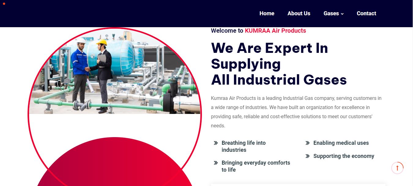 10+ Business Websites with HTML, CSS, and JavaScript - Air Products Website
