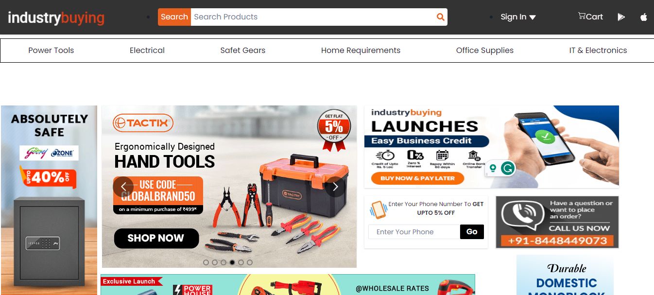 10+ Business Websites with HTML, CSS, and JavaScript - Industrial Products Website
