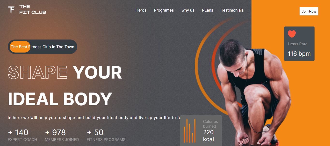 20+ Inspiring Gym Websites - FitClub