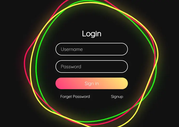 30 login form - Animated Login Form