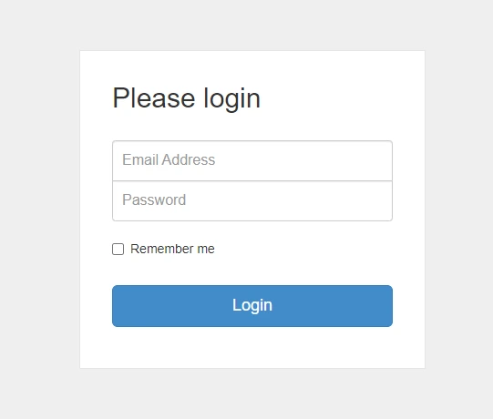 30 login form - Bootstrap Snippet: Login Form