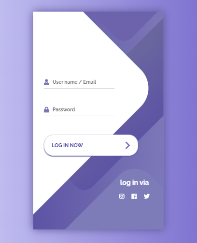 30 login form - Pure CSS Login Form