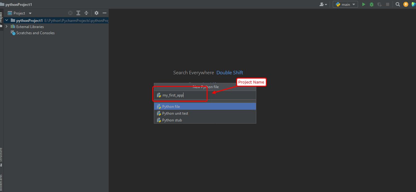 PyCharm IDE for Python Development Name