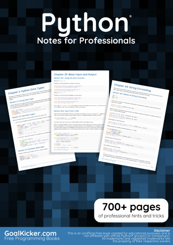 Python Notes for Professionals