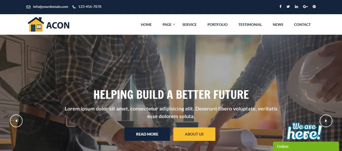 Acon - Architecture and Construction Website CMS