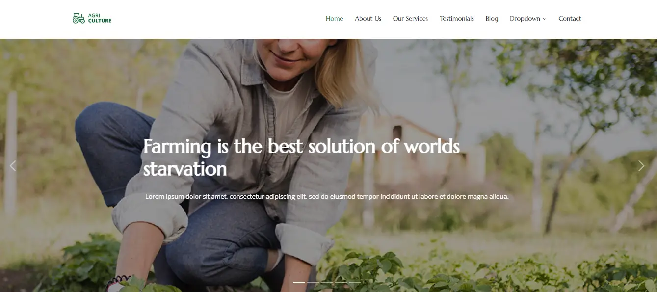 Bootstrap 5 Farming Template - AgriCulture