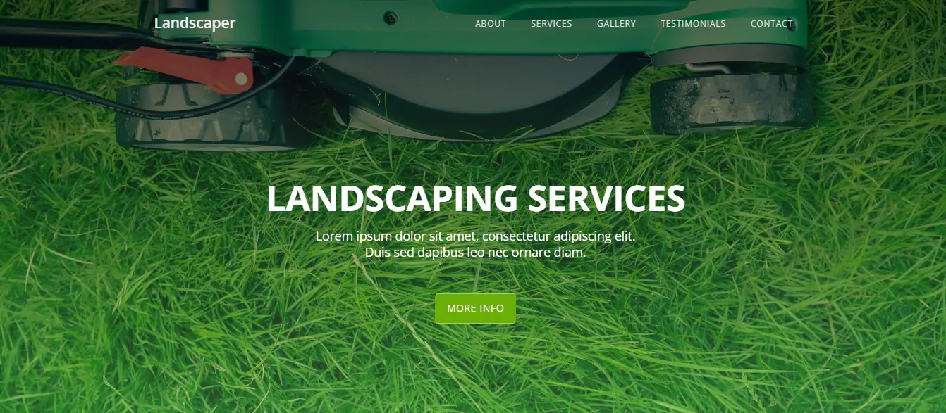 Landscaper - Gardening Landscaping Website 