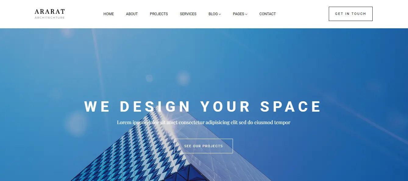 Ararat – Free Bootstrap 4 HTML5 Architecture Website