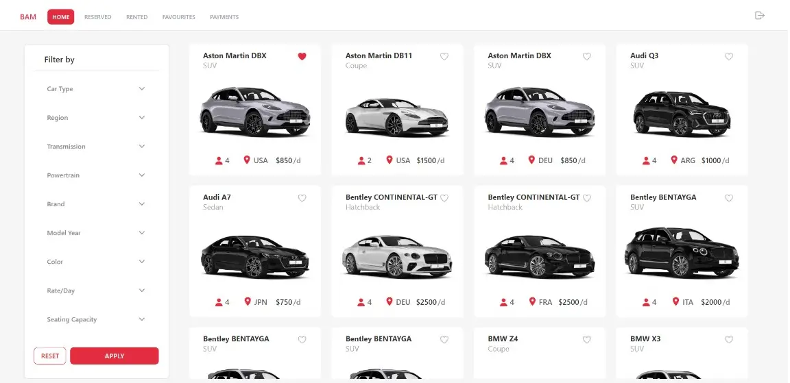 Automotive Rental Managment System