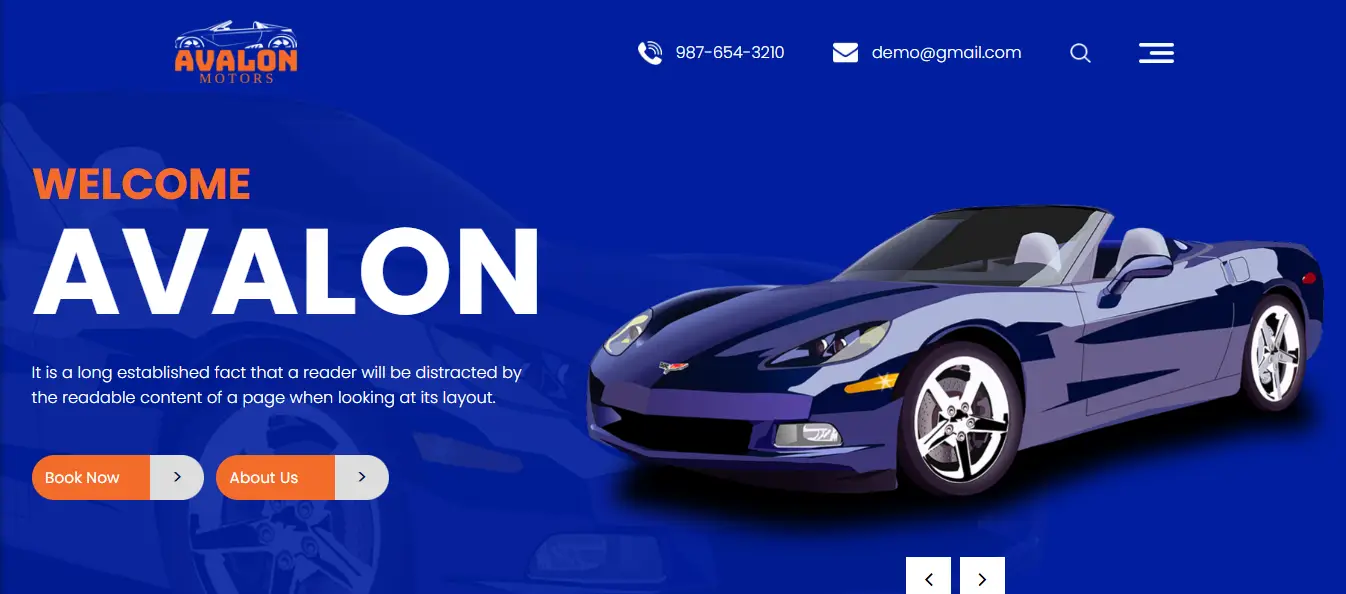 Avalon – Free Car Dealer Html Template
