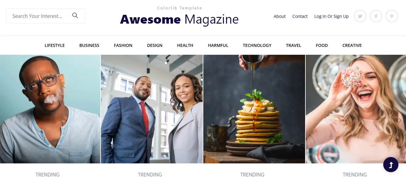 Awesome Magazine Website Template