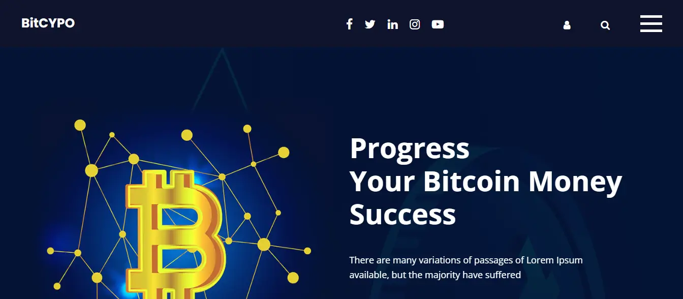 Bitcypo - Free Bitcoin HTML Template