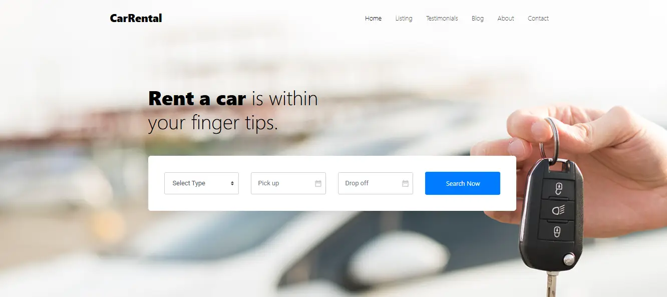 CarRentals Bootstrap 4 HTML5 Rent A Car Website Template