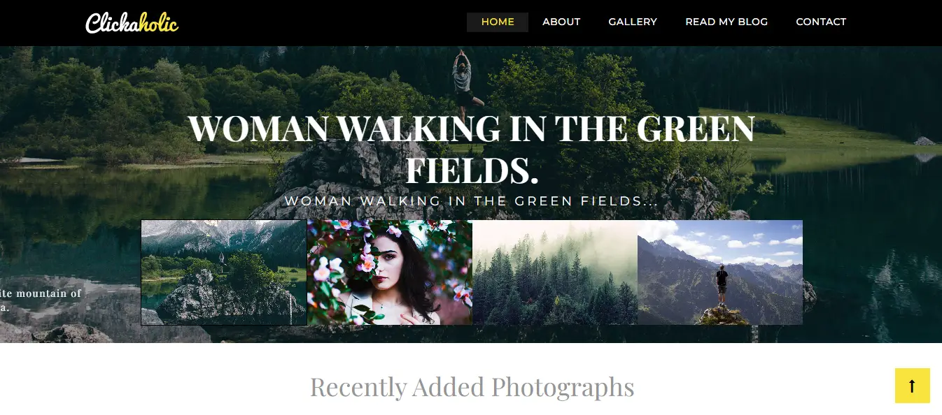 Clickaholic Personal Travel Blog Website