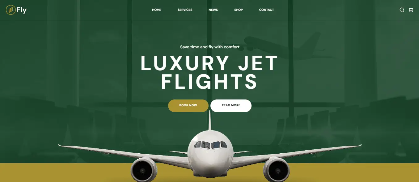 collection of aerospace and aviation website templates - flight website