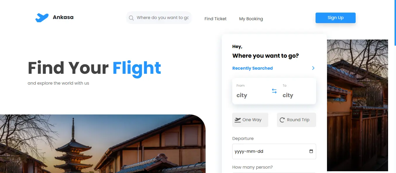 collection of aerospace and aviation website templates - Ankasa Find Your Flight