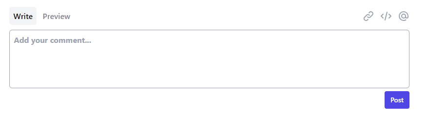 comment with tailwind css