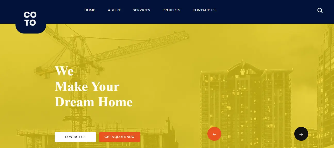 Coto - Architecture HTML Template