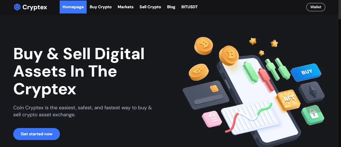 Cryptex - Cryptocurrency Website