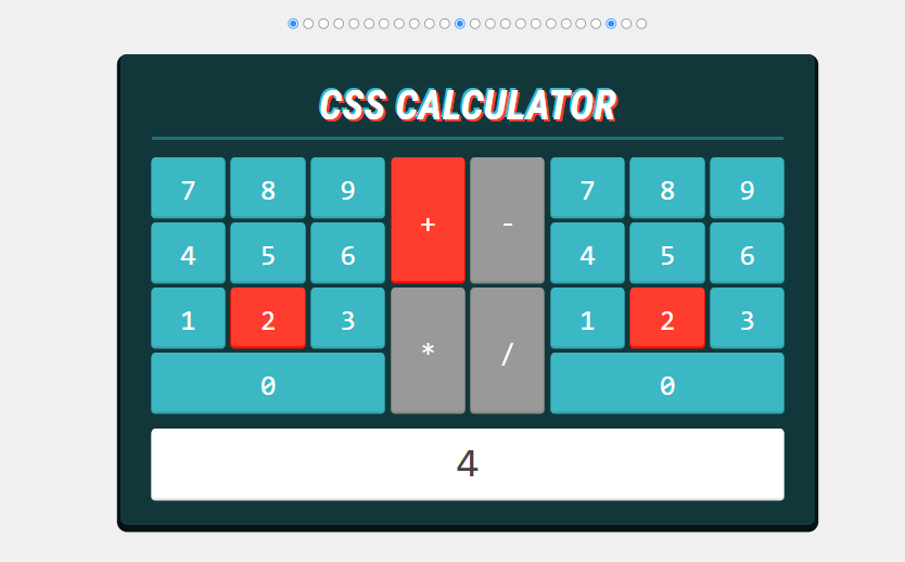 css calculator design