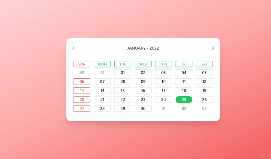 custom calendar