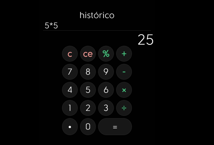 dark mode calculator