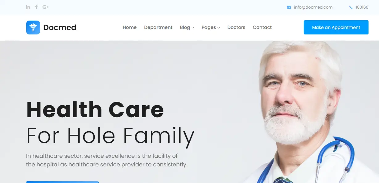 Docmed - Bootstrap 4 Healthcare Website Template