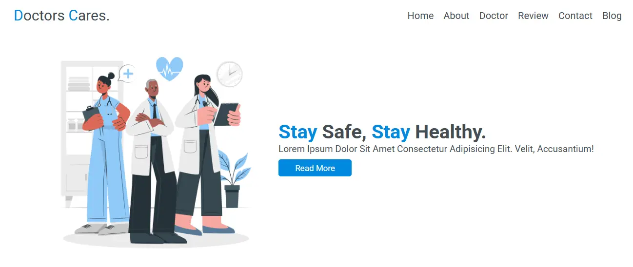 Doctors Cares - Hospital Website Template