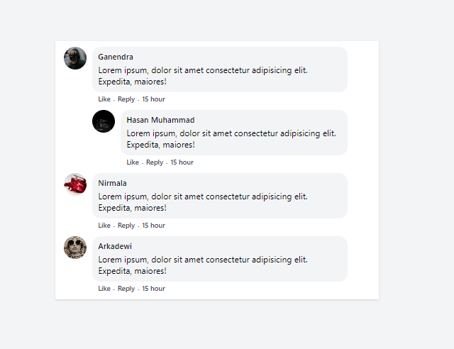 8+ tailwind comment - facebook comments column