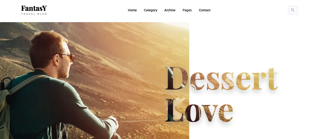 Fantasy Bootstrap 4 travel blog website template