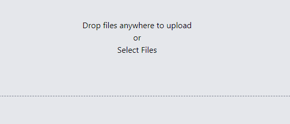 file upload dropzone