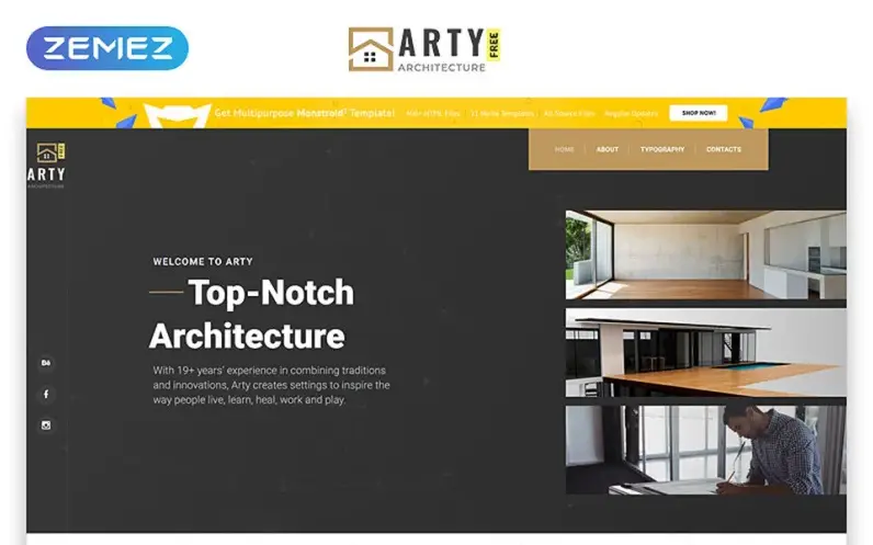 Free HTML5 Architecture Website