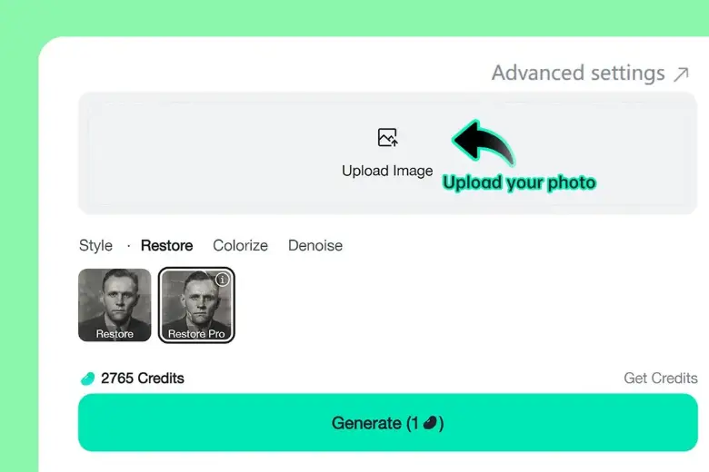 insMind Upload Your Image Page