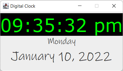 50 Java Projects - Digital Clock