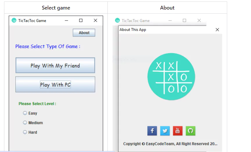 50 Java Projects - Tic Tac Toe