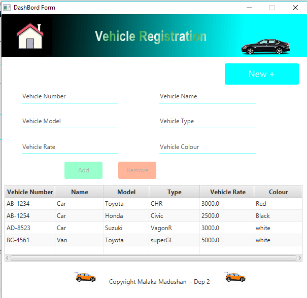 50 Java Projects - Vehicle Rental Management System