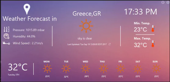 50 Java Projects - Weather Forecast App