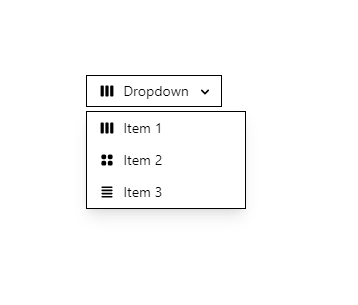 lo-fi tailwind css dropdown - with icons