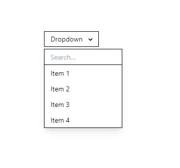 lo-fi tailwind css dropdown - with search