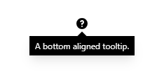 lo-fi tailwind css tooltip - bottom aligned