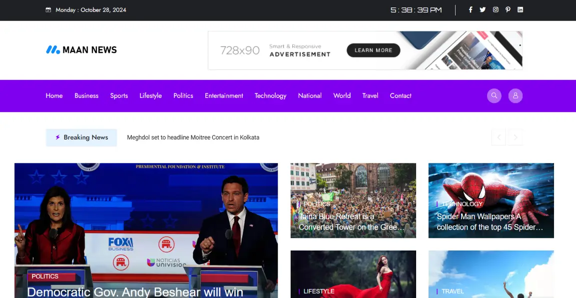 Maan News - Laravel Magazine Script