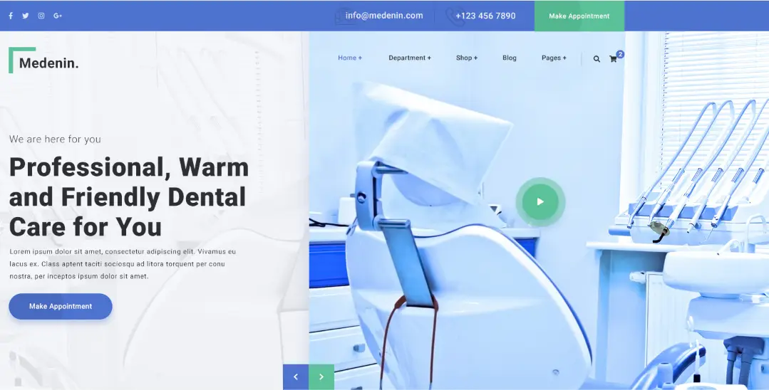 Medenin - Medical and Health Website Template