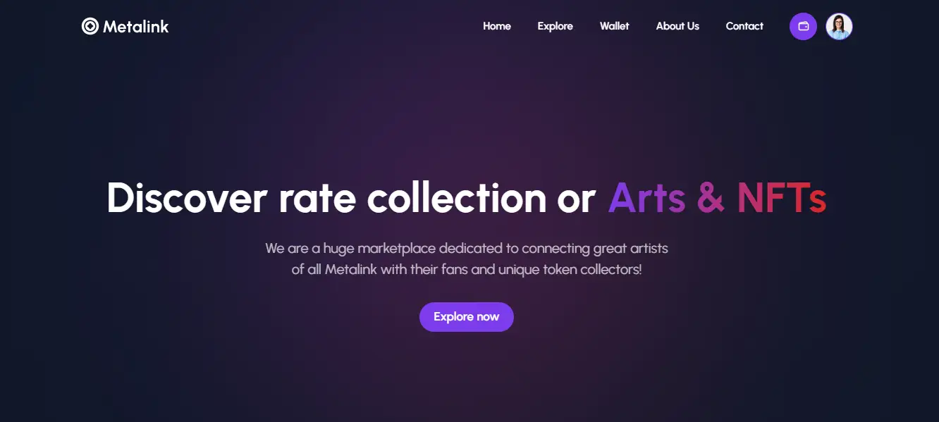 Metalink - NFT Website