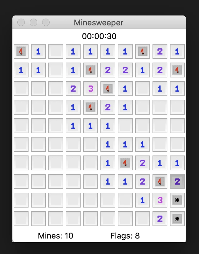 python tkinter minesweeper game