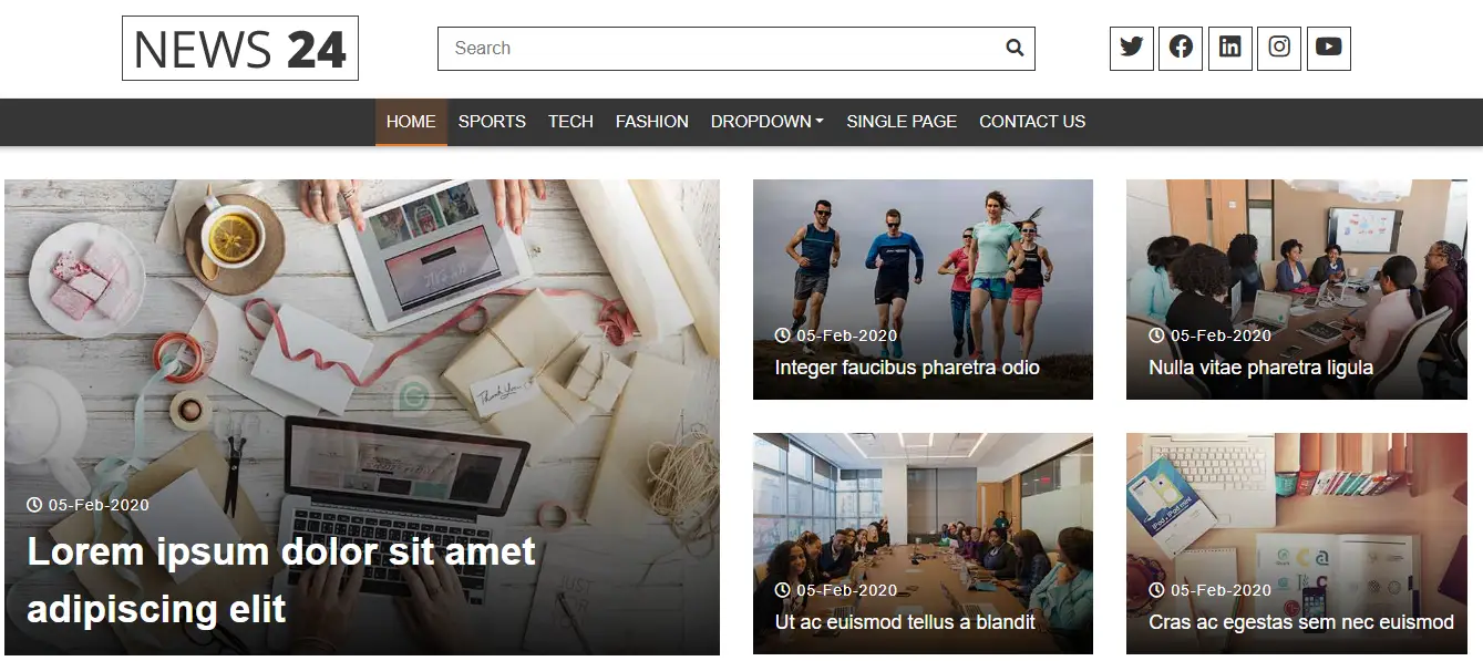 News 24 Website Template