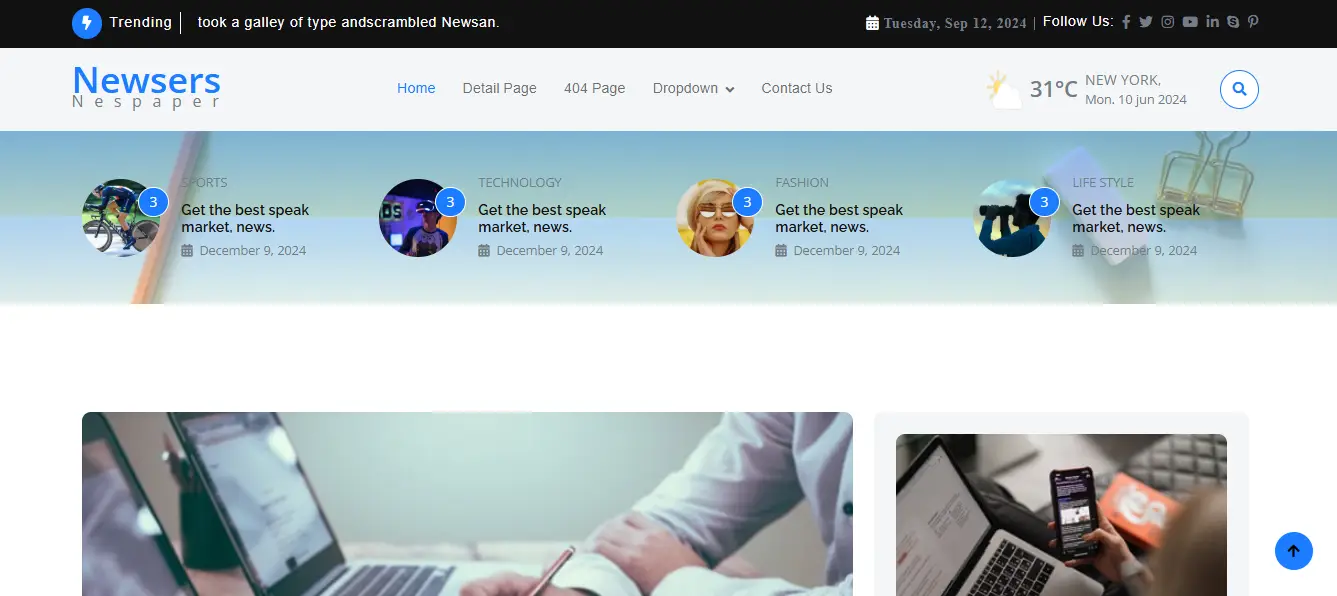 Newsers Business & Corporate Website Template