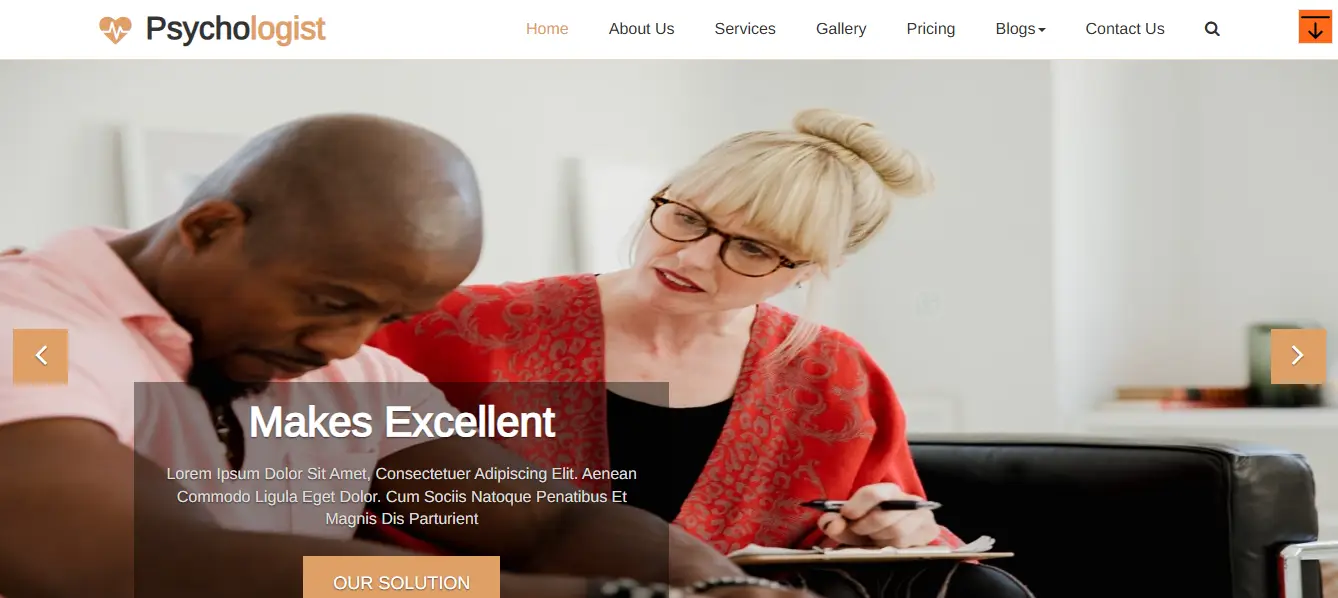 Psychologist Website Template