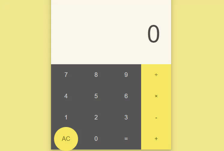 pure css calculator