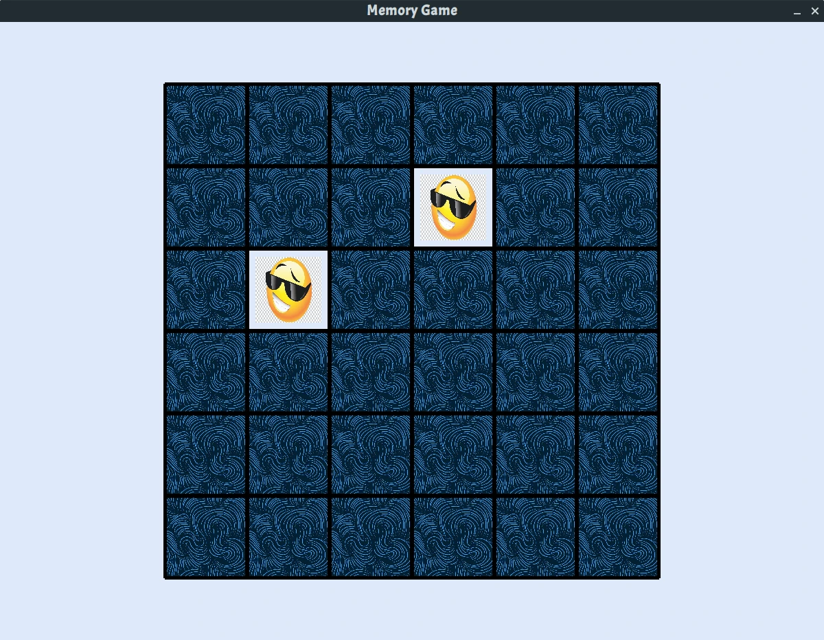 memory tile game in python