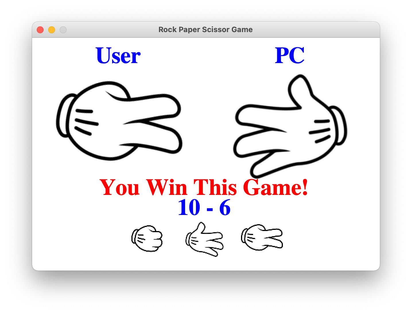 rock paper scissors game in python